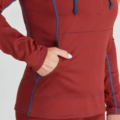 NRS Lightweight Hoodie - Women's -BackcountryGear Whop 10121 05 Vino Model Pocket 070821 2000x2000 rsz 62685.1647971434