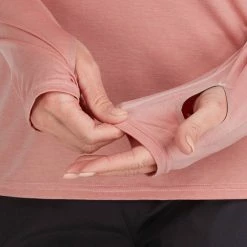 NRS Silkweight Hoodie - Women's 20 NRS Silkweight Hoodie - Women's -BackcountryGear Whop 10140 05 Mauve Model Detail2 090221 2000x2000 rsz 19826.1647968653