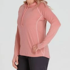 NRS Silkweight Hoodie - Women's 18 NRS Silkweight Hoodie - Women's -BackcountryGear Whop 10140 05 Mauve Model FrontCrop 090221 2000x2000 rsz 02160.1647968653