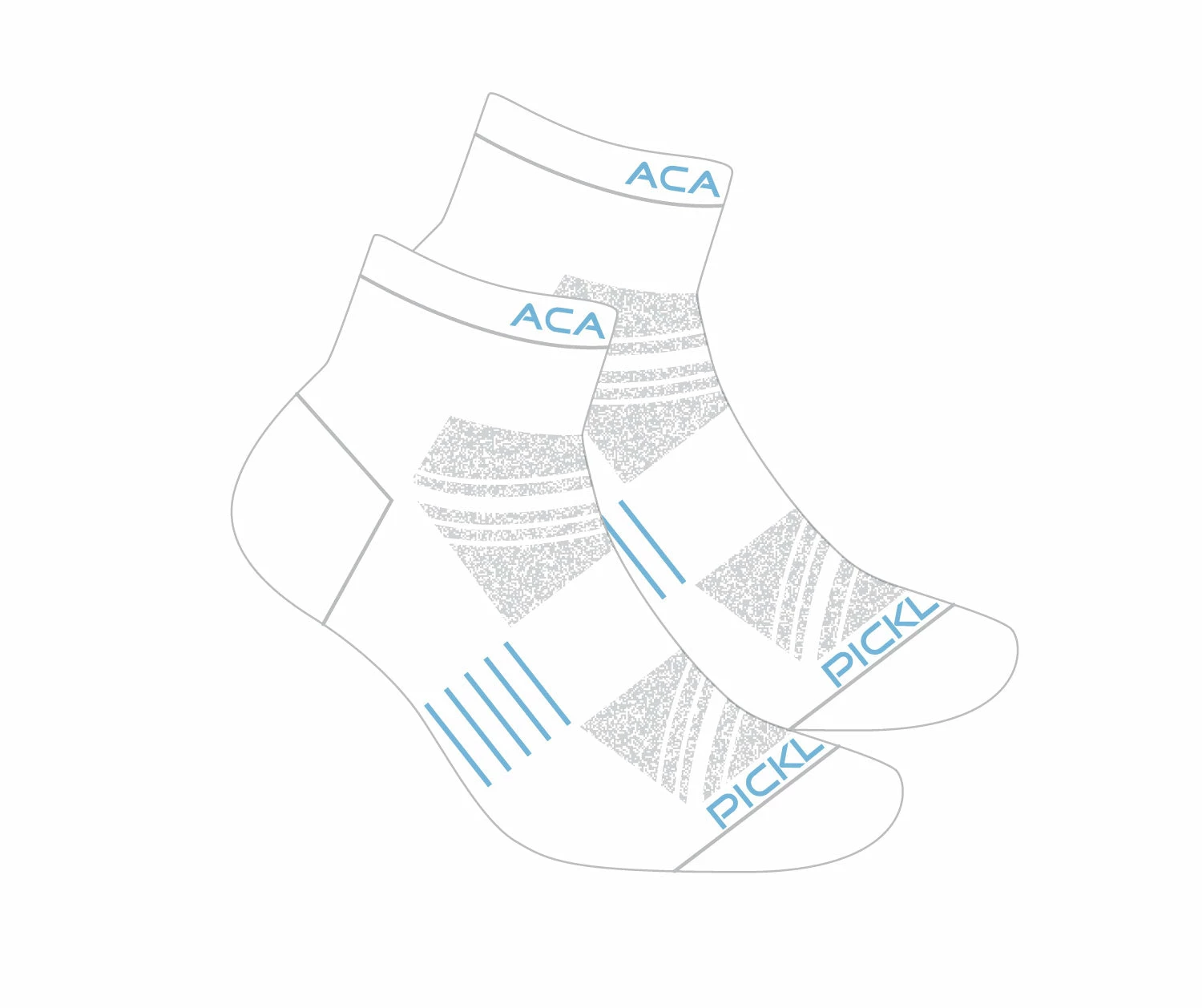 Acacia Performance Socks - 1/4 Length (White) 5 Acacia Performance Socks - 1/4 Length (White) - Image 5