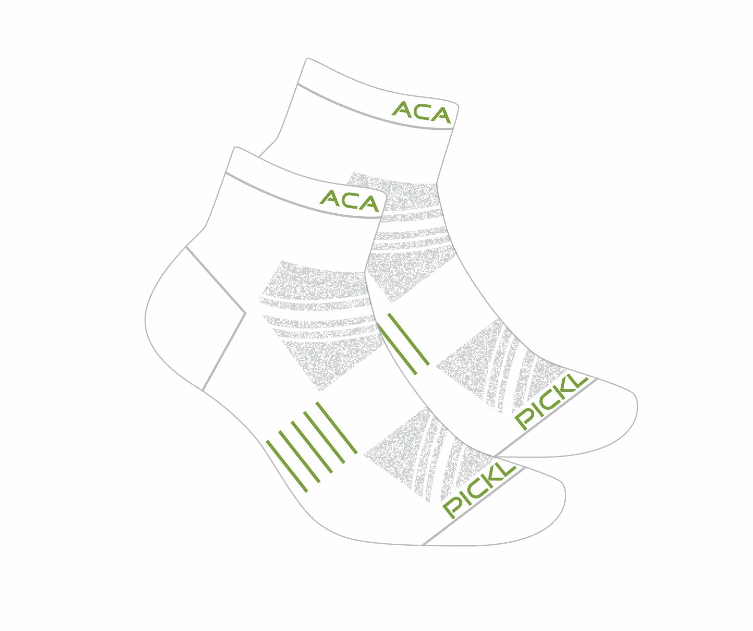 Acacia Performance Socks - 1/4 Length (White) 3 Acacia Performance Socks - 1/4 Length (White) - Image 3