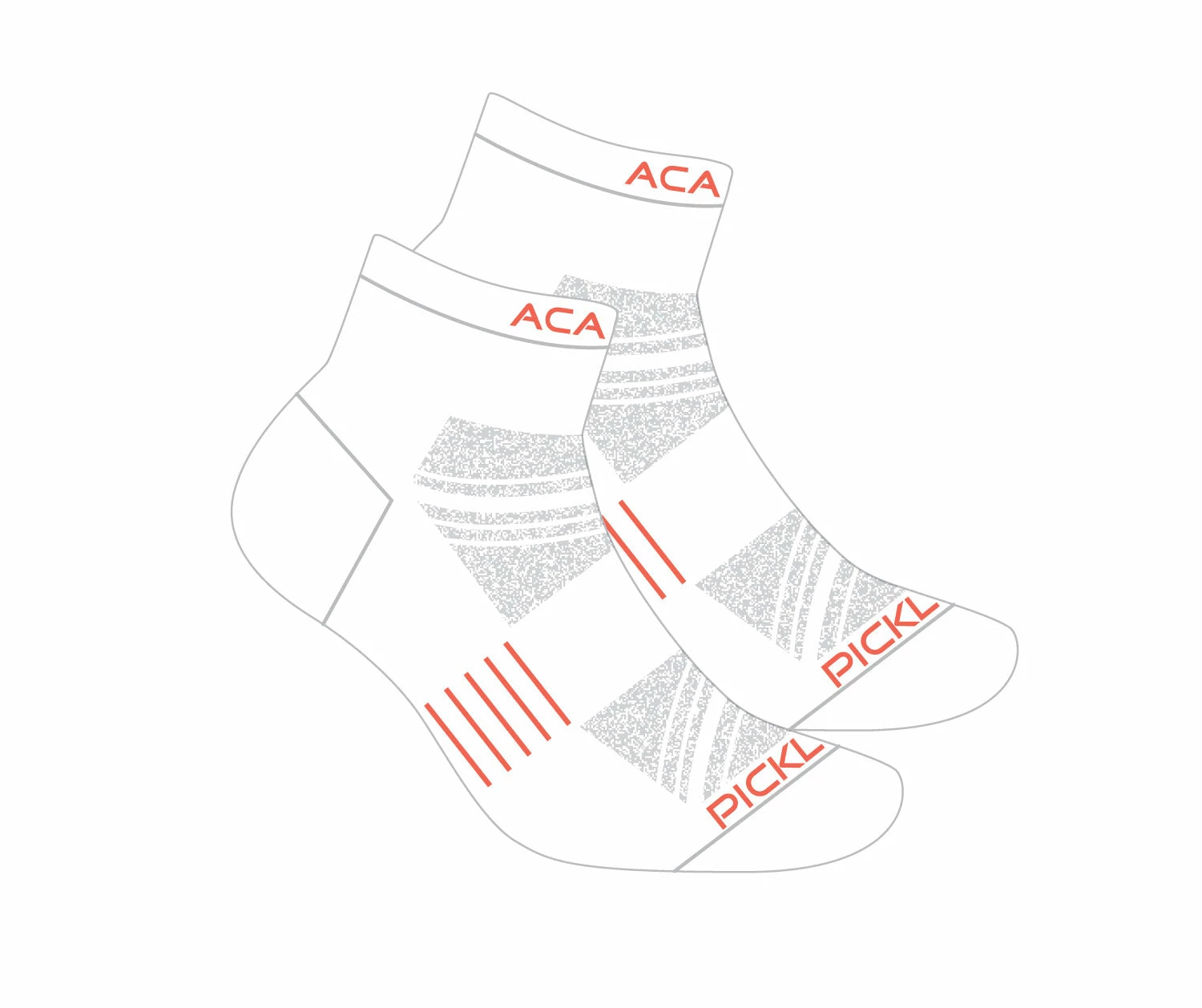 Acacia Performance Socks - 1/4 Length (White) 4 Acacia Performance Socks - 1/4 Length (White) - Image 4