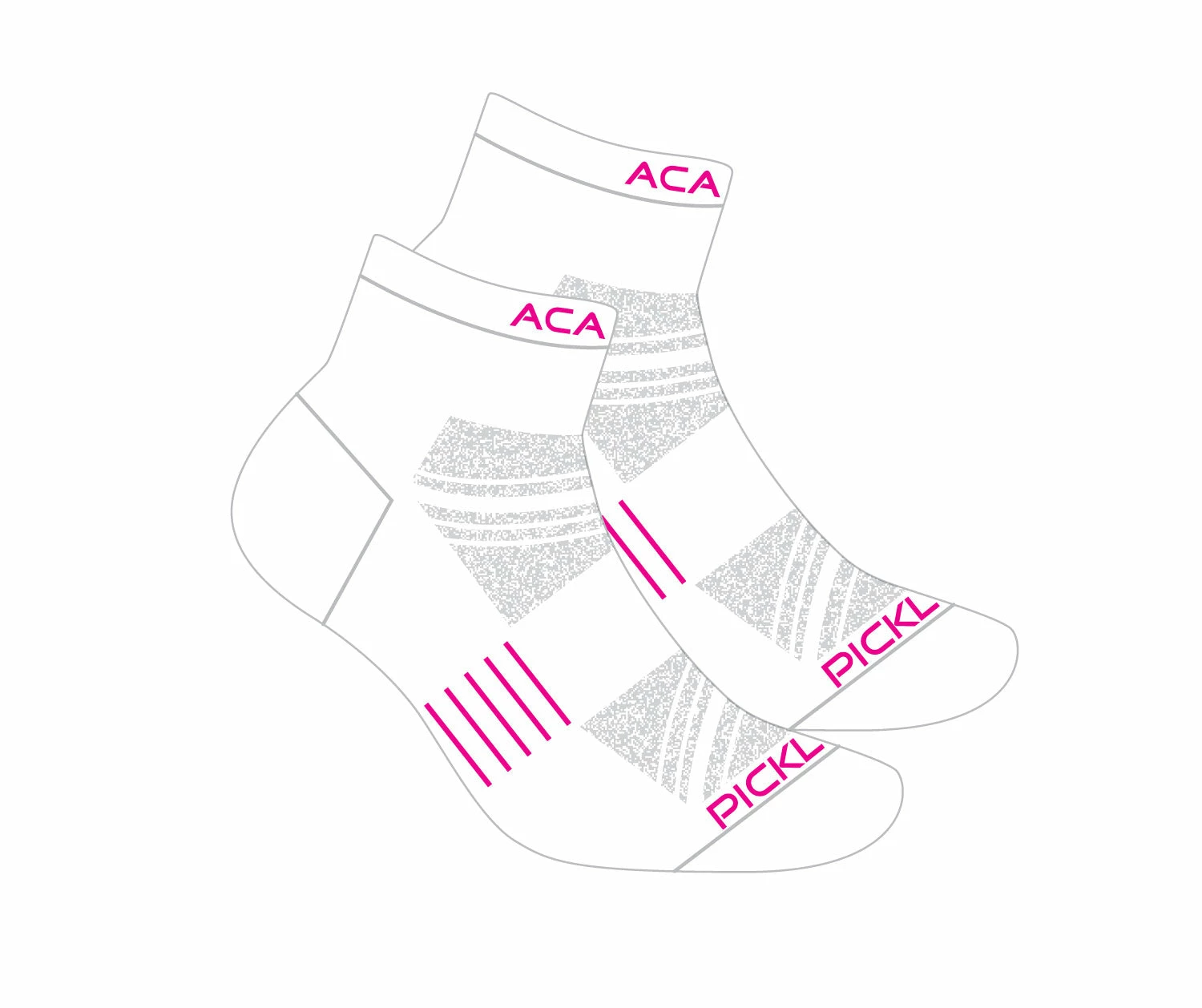 Acacia Performance Socks - 1/4 Length (White) 6 Acacia Performance Socks - 1/4 Length (White) - Image 6