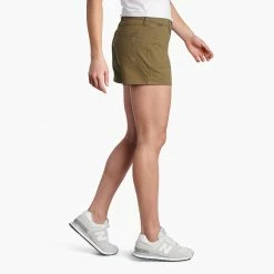 KUHL Kontour Short 4 Inch - Women's (Spring 2022) -BackcountryGear Whop 6376 kontour short 4in olive side rsz 20409.1645316736