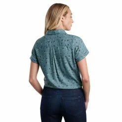 KUHL Elsie Short Sleeve - Women's 11 KUHL Elsie Short Sleeve - Women's -BackcountryGear Whop 8191 elsie ss eucalyptus flora back pdp photo rsz 80361.1677022214
