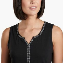 KUHL Shay Tank - Women's (Spring 2022) -BackcountryGear Whop 8408 shay tank black detail 2 pdp photo rsz 49573.1626823652.1280.1280 61869.1645318609
