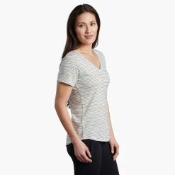 KUHL Aria Short Sleeve - Women's (Spring 2022) -BackcountryGear Whop 8463 Aria SS Pavement Side rsz 14577.1645400969