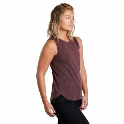 KUHL Konstance Tank - Women's -BackcountryGear Whop 8477 konstance tank ganache print side pdp photo rsz 57535.1677021655