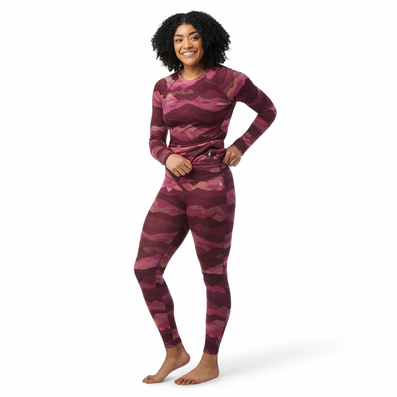 Smartwool Classic Thermal Merino Base Layer Pattern Bottom - Women's 2 Smartwool Classic Thermal Merino Base Layer Pattern Bottom - Women's - Image 2