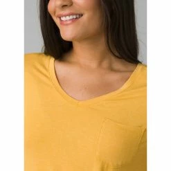 Prana Foundation Short Sleeve V Neck - Women's (Spring 2022) -BackcountryGear Whop W11170142 BIRCHHEATHER ALT 5 rsz 34736.1644208740