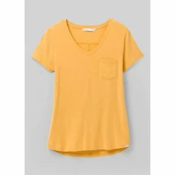 Prana Foundation Short Sleeve V Neck - Women's (Spring 2022) -BackcountryGear Whop W11170142 BIRCHHEATHER ALT 9 rsz 68085.1644208739