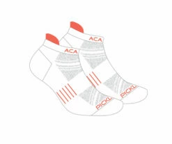Acacia Performance Socks - Ankle Length (White) -BackcountryGear Whop pair ankle orange