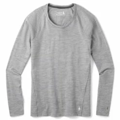 Smartwool Classic All-Season Merino Base Layer Long Sleeve - Women's (Fall 2022) -BackcountryGear Whop sw015255ltgryheather rsz 76120.1659632151