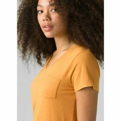 Prana Foundation Short Sleeve V Neck - Women's (Fall 2021) -BackcountryGear Whop w11170142 butterscotchheather alt 5foundationssvneck rsz 36180.1626822419.1280.1280 51688.1644015139