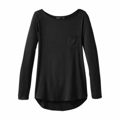 Prana Foundation Long Sleeve Tunic - Women's (Fall 2020) -BackcountryGear Whop w23170184 black alt 9 sq 65502.1653672667