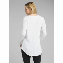 Prana Foundation Long Sleeve Tunic - Women's (Fall 2020) -BackcountryGear Whop w23170184 white alt 2 sq 62877.1653672667